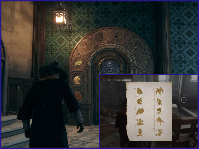 hogwarts legacy tür rätsel