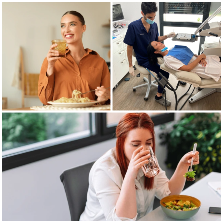 Essen nach Zahnreinigung